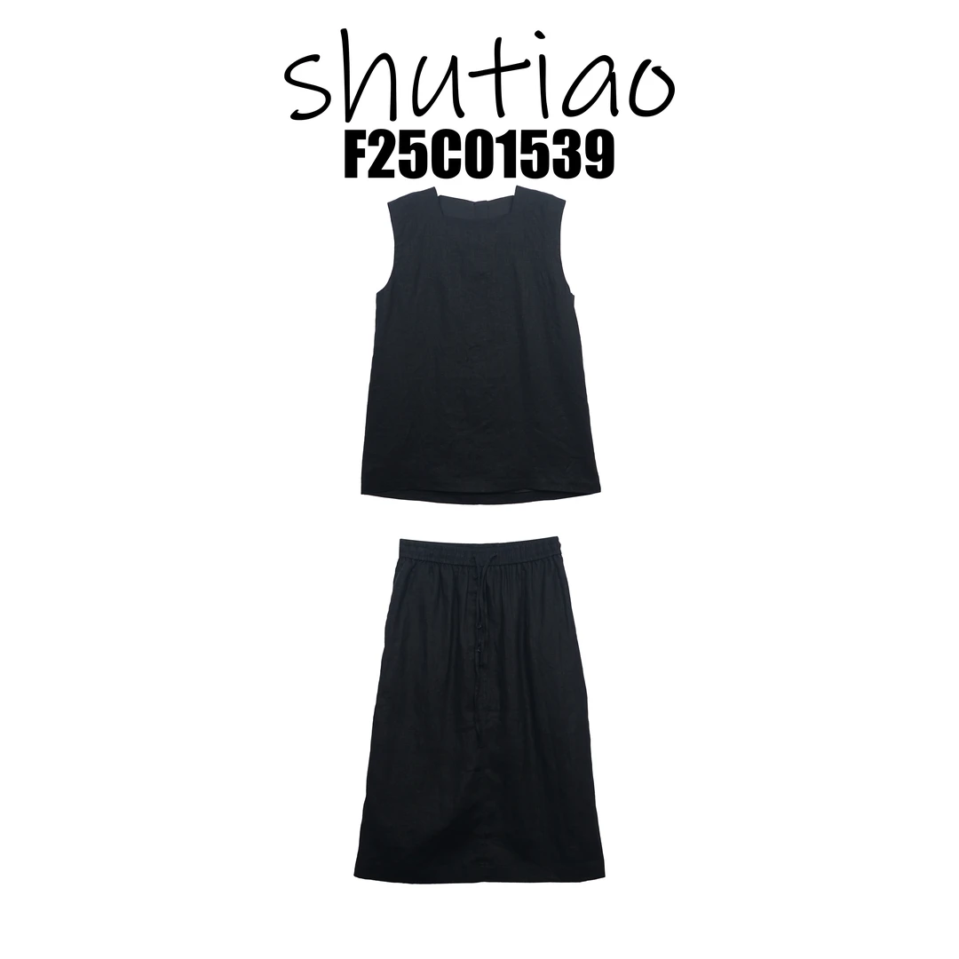 【SHUTIAO】2025春夏：新款小众设计款套装F25C01539