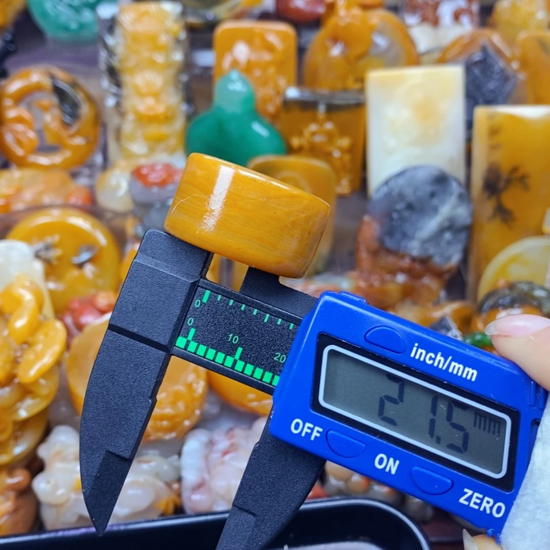 未镶嵌石英质玉（黄龙玉）颈饰