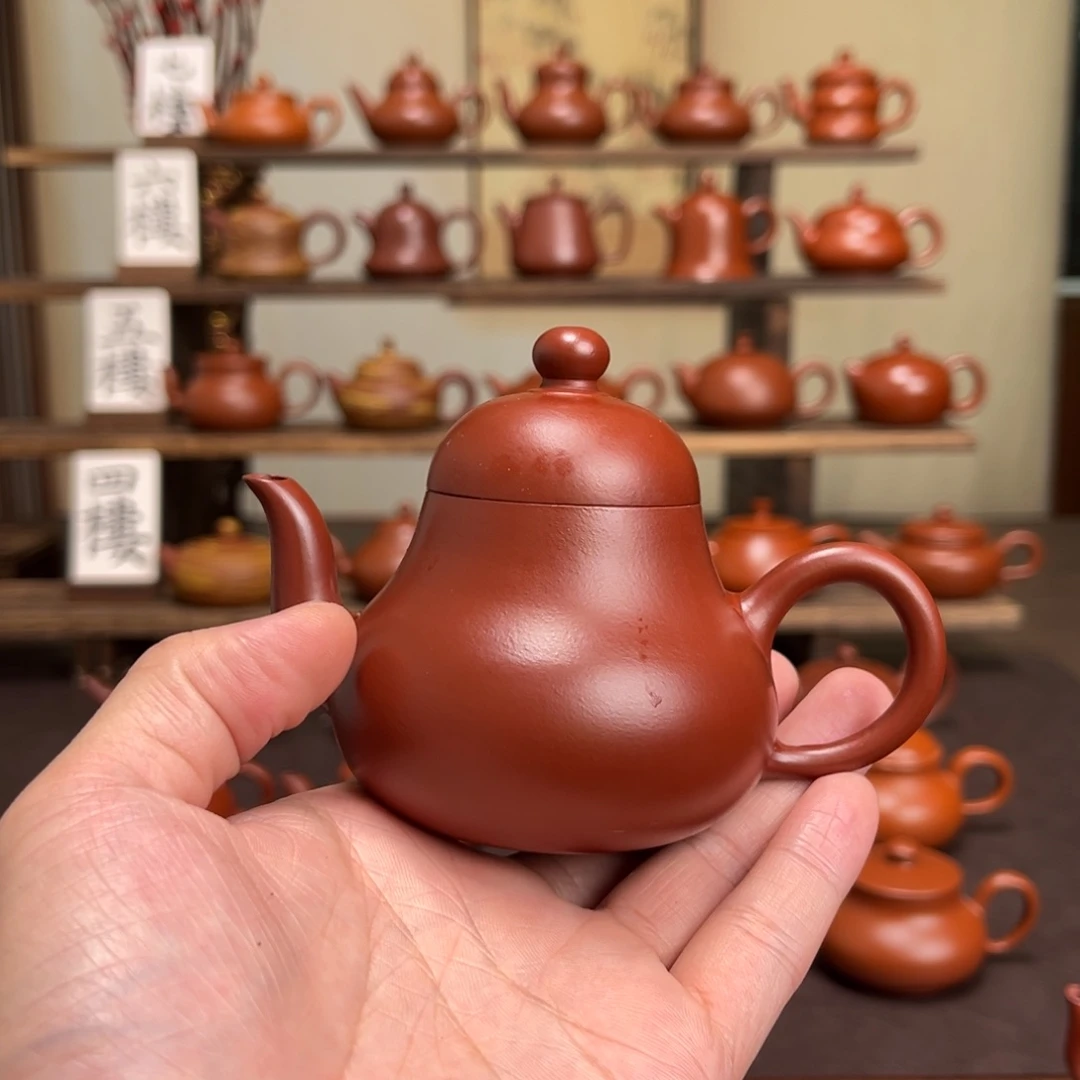 筝***筝紫砂茶壶朱泥思婷