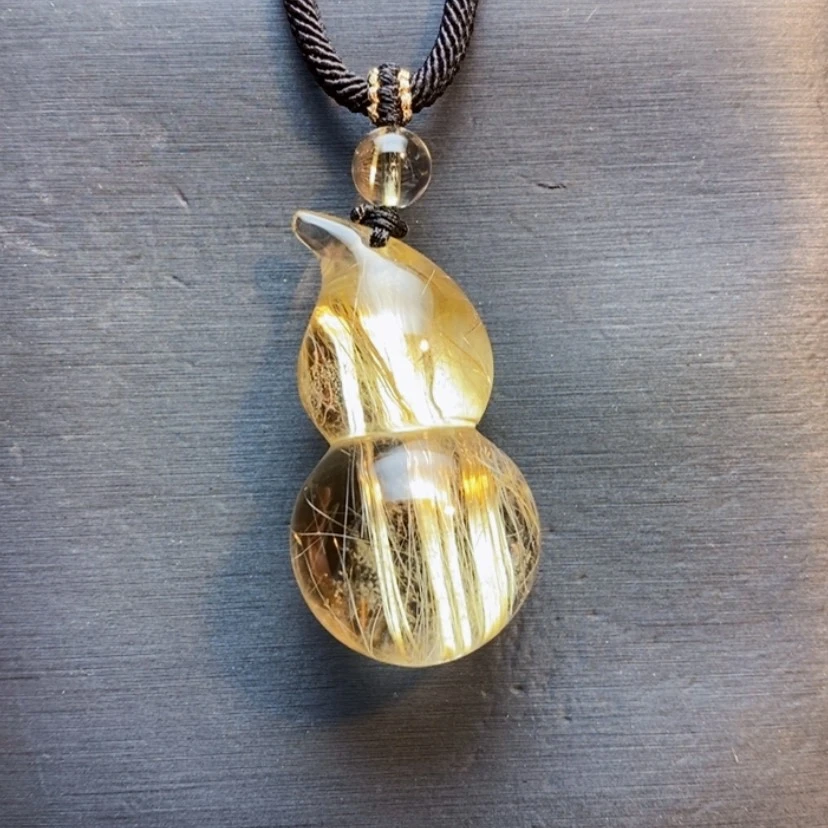 【闪购商品】未镶嵌颈饰发晶天然发晶葫芦吊坠