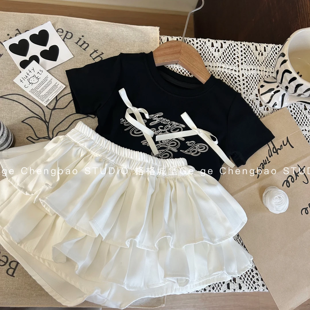 女童夏装2025新款洋气韩版女宝宝夏季两件套