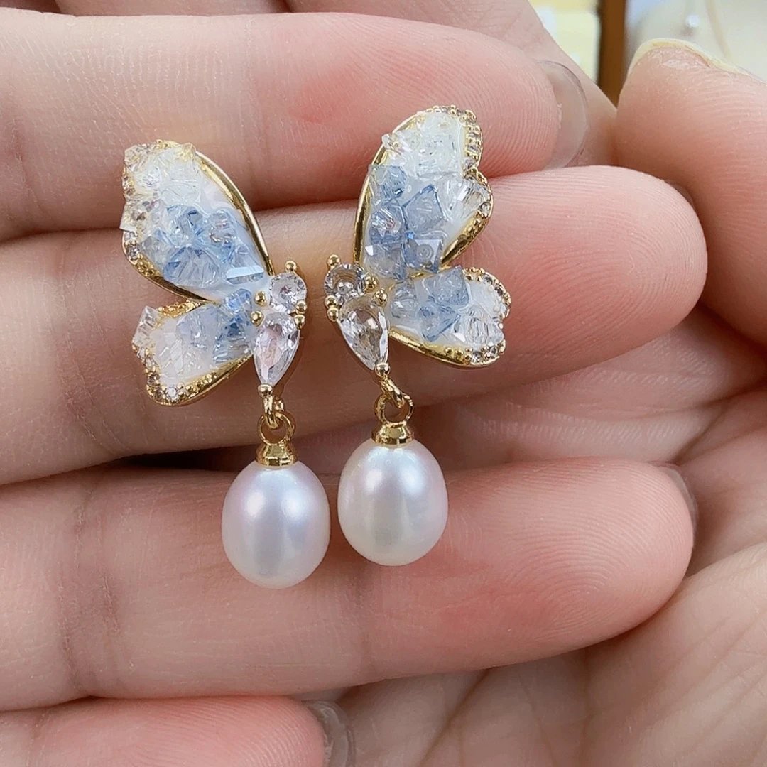 未镶嵌淡水珍珠耳饰