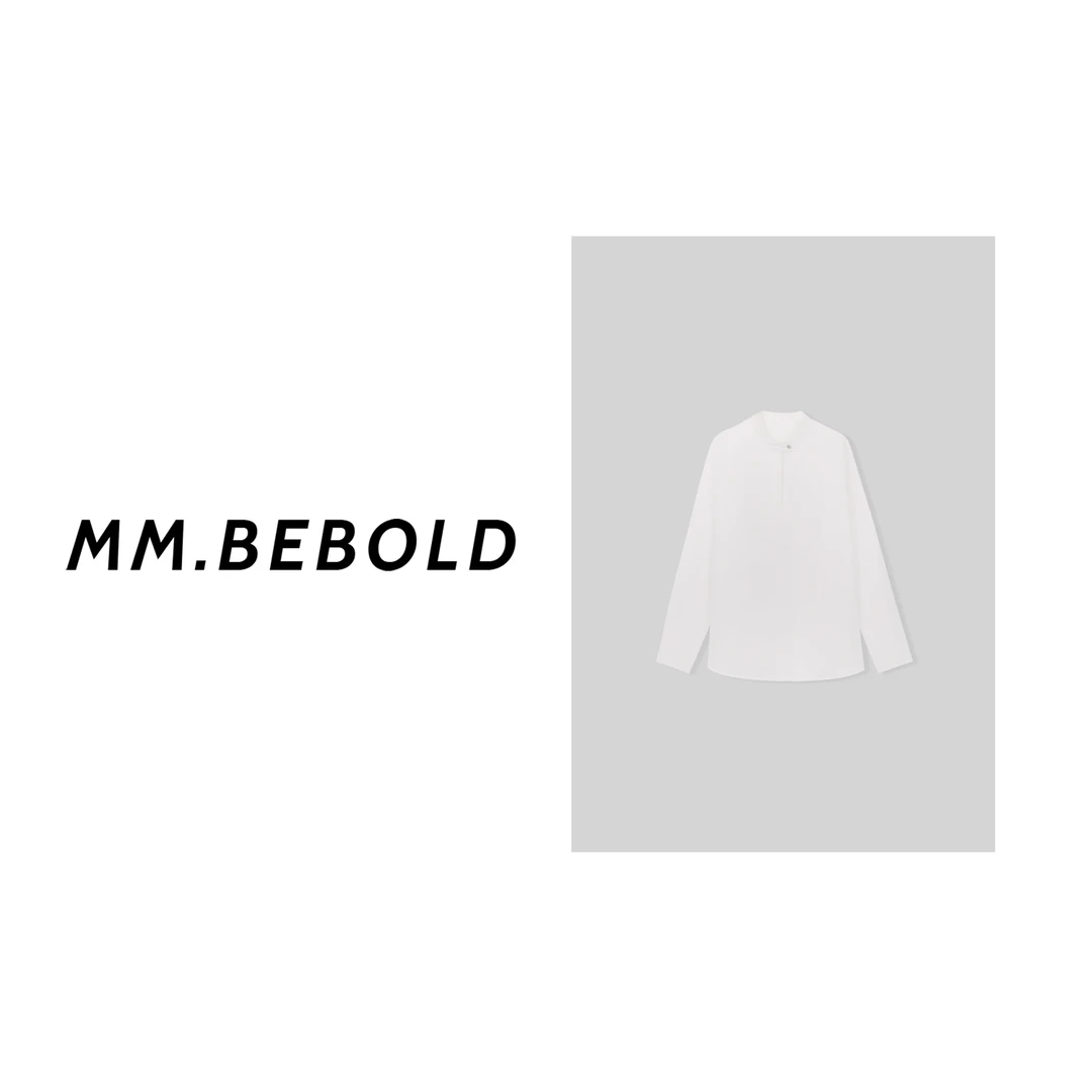 【大大精选】设计感领口衬衣MQJ1980