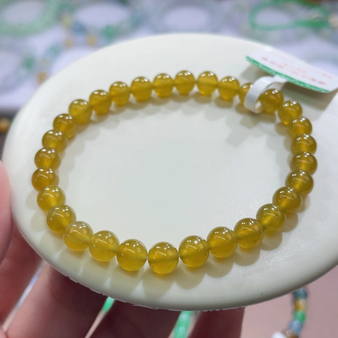 未镶嵌手链翡翠茶黄卡6