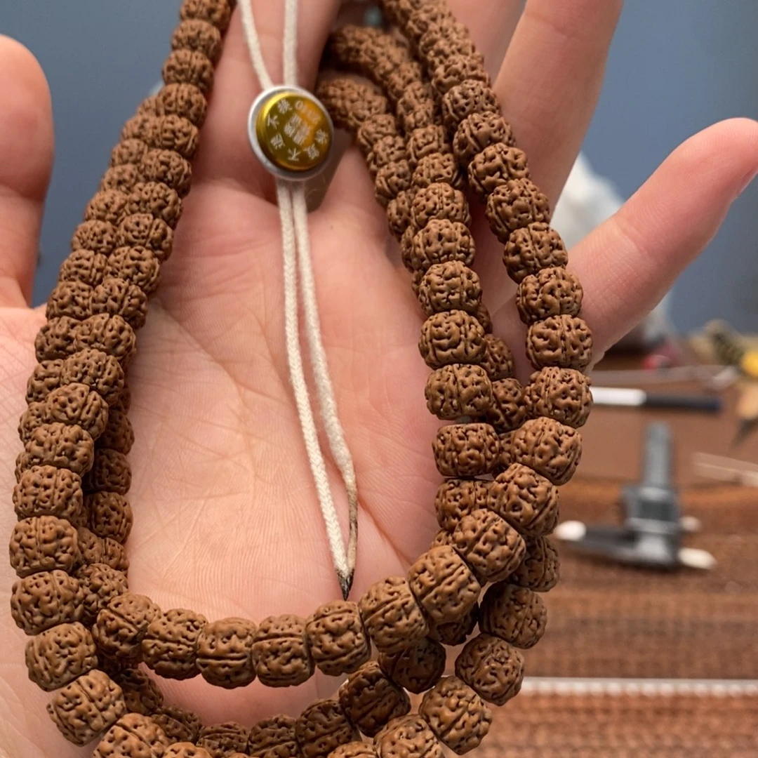 一***一金刚菩提手串藏切盘龙108卡9