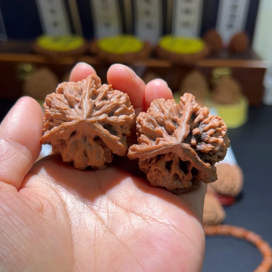 文玩核桃把件帝王三棱