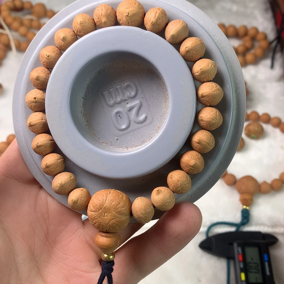 粗***饼手串凤眼菩提10.5实心福利