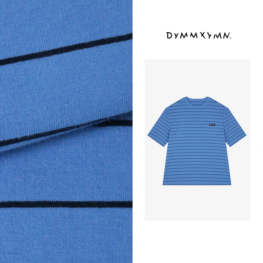 【DYMMXYMM】- 夏款极简风百搭显瘦缪风条纹短袖T-W25911