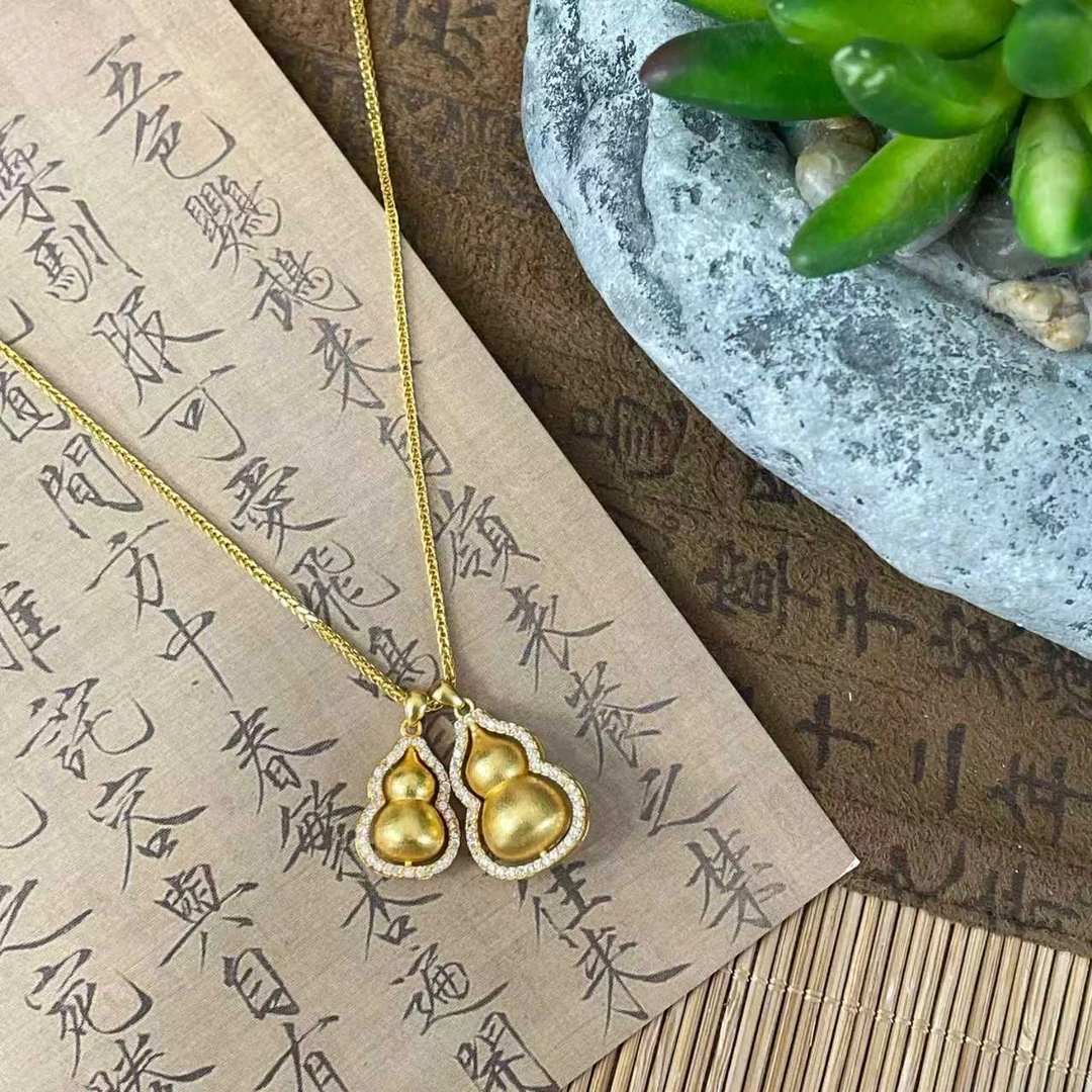 坠链均925银 【美玲专属】 03555 福禄成双葫芦s925银项链