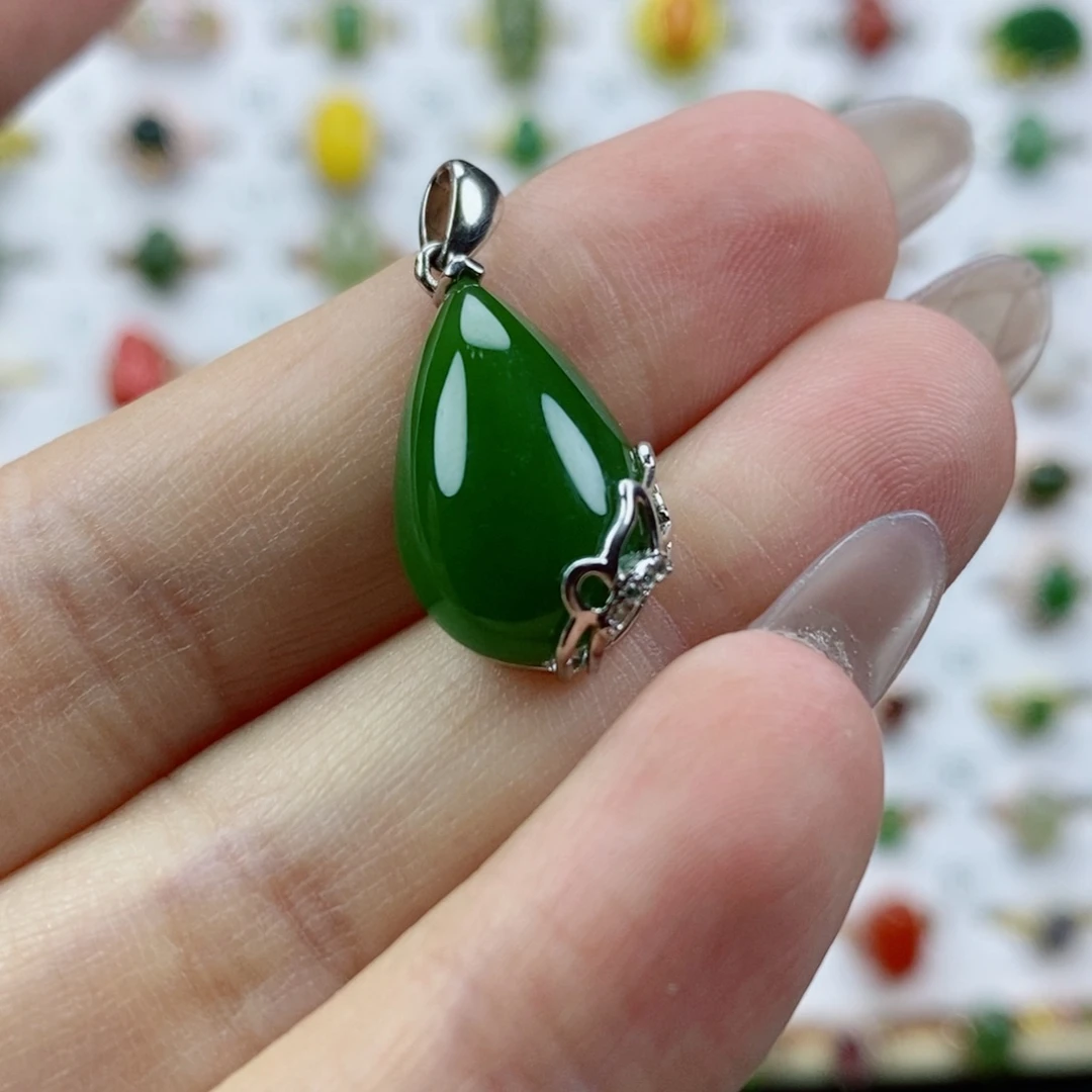 银S925镶嵌戒指和田玉