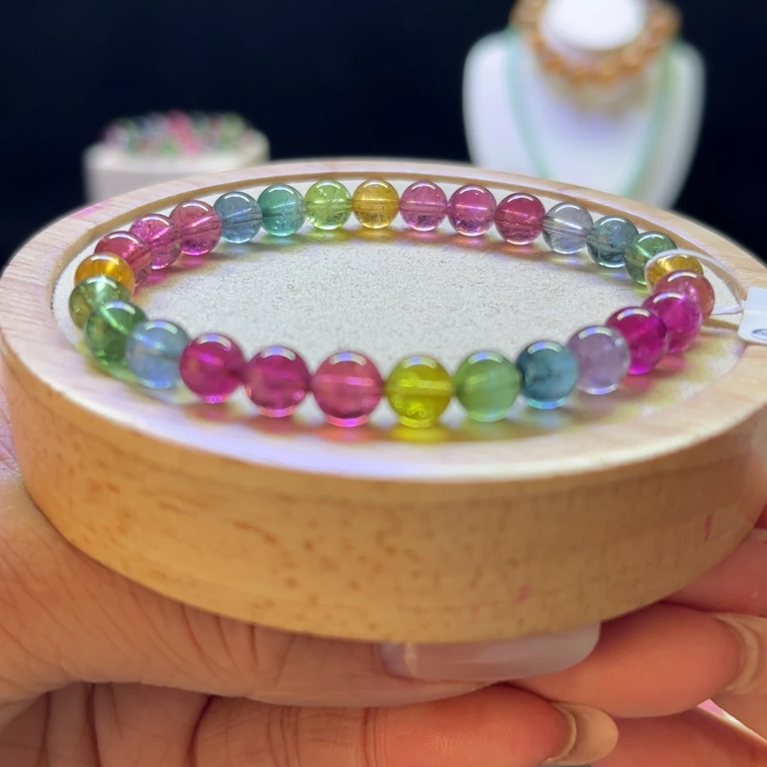 手链碧玺未镶嵌色标6.6mm