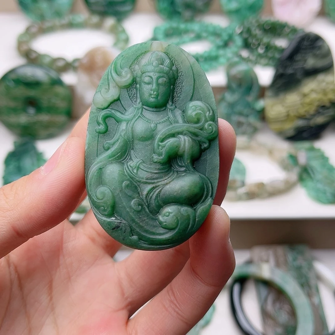 独山玉挂件未镶嵌闯*森