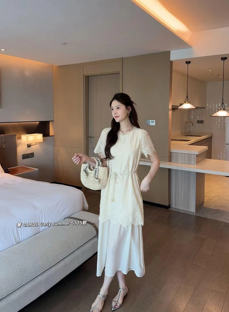 连衣裙5105欧货百搭