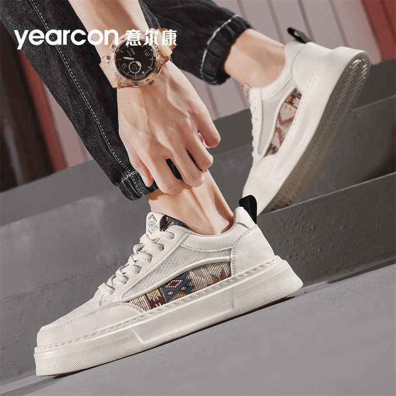 YEARCON/意尔康男鞋2025夏季新款百搭潮流男士休闲运动通勤软底鞋