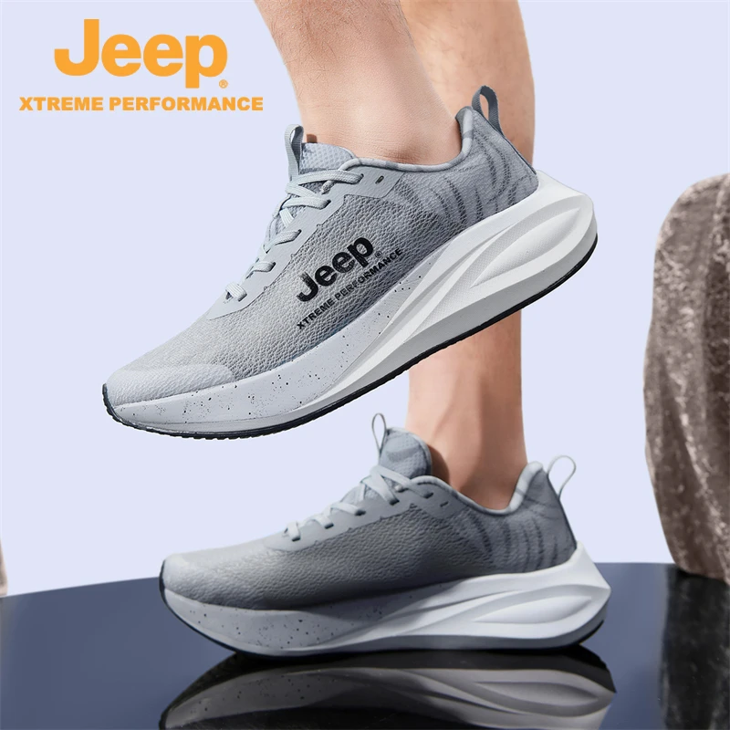 JEEP/吉普夏季款透气跑鞋男女情侣鞋户外防滑耐磨夏季劳保鞋鞋子