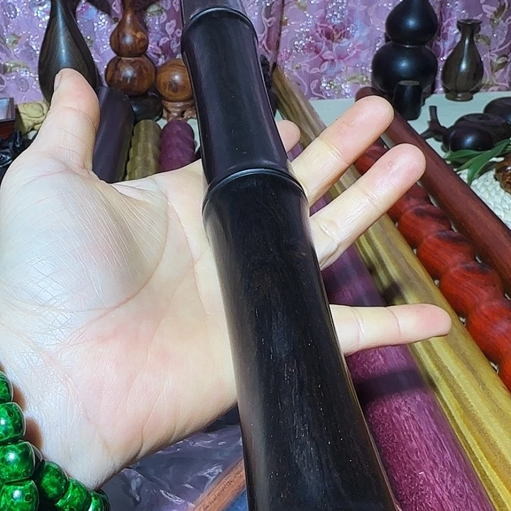 木紫光檀竹节棍一根刺
