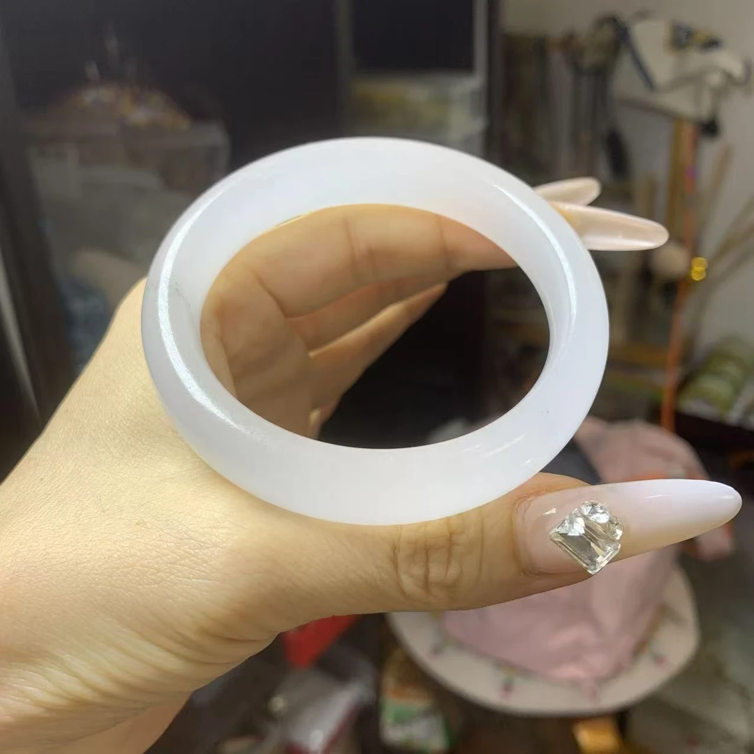 【精品蓝田玉】56+灰冰飘烟 天然玉石 34(默认微瑕)