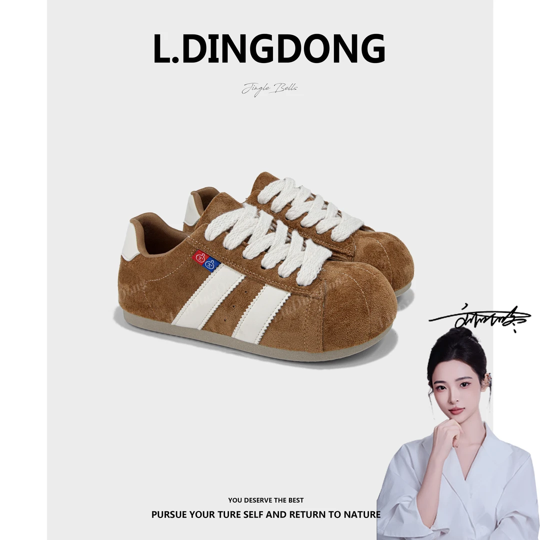 【刘叮咚女鞋】内增高德训鞋女2025秋季新款时尚休闲鞋百搭