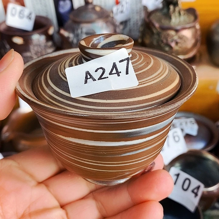 紫砂茶杯柴烧纯手工247