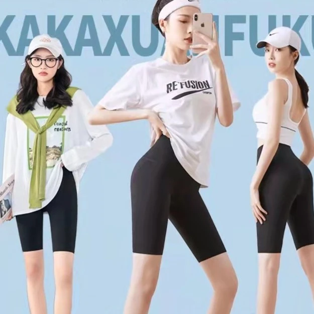 女士五分芭比短裤高腰提臀芭比裤 YL-KK