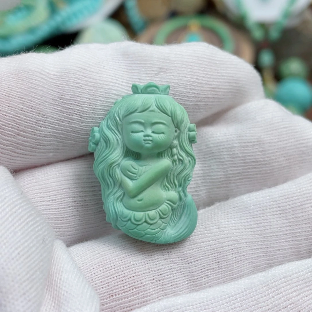 绿松石珠宝奇石未镶嵌