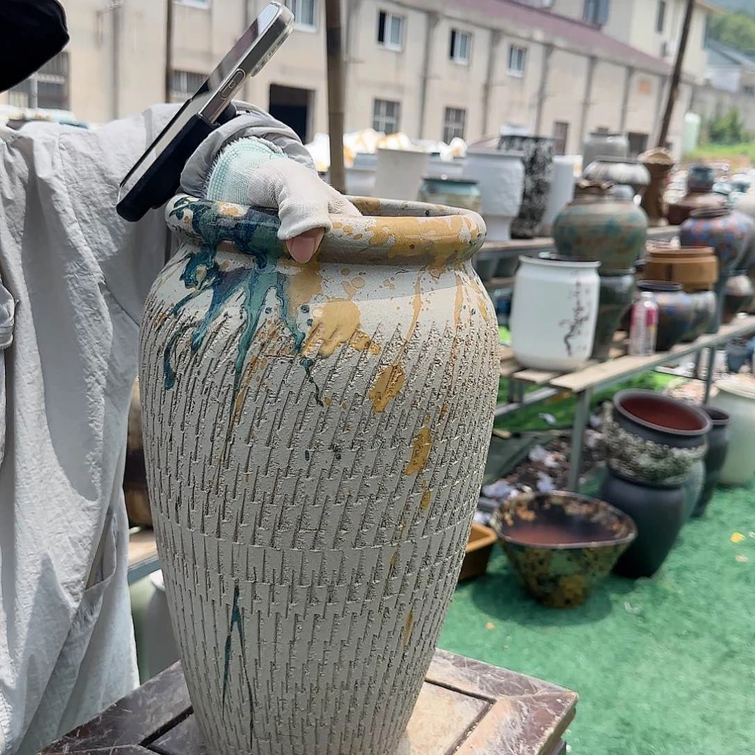 紫砂花盆王嫂花盆0625-625微瑕高40口20