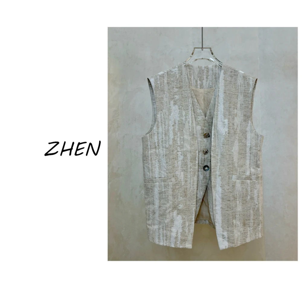 【ZHEN】25K00293 2025新款外套职场风小众设计师款马甲