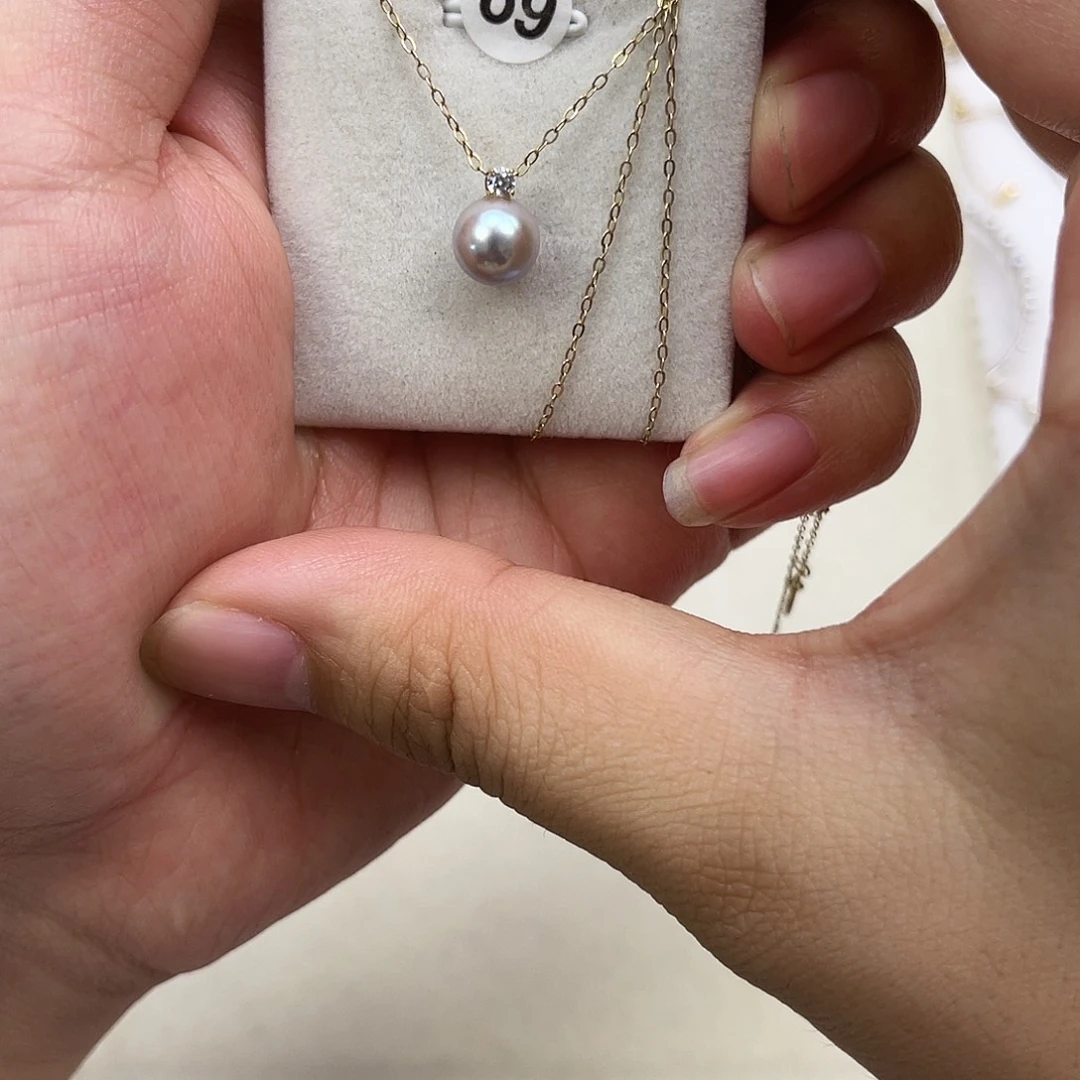 海水珍珠颈饰18K金镶嵌