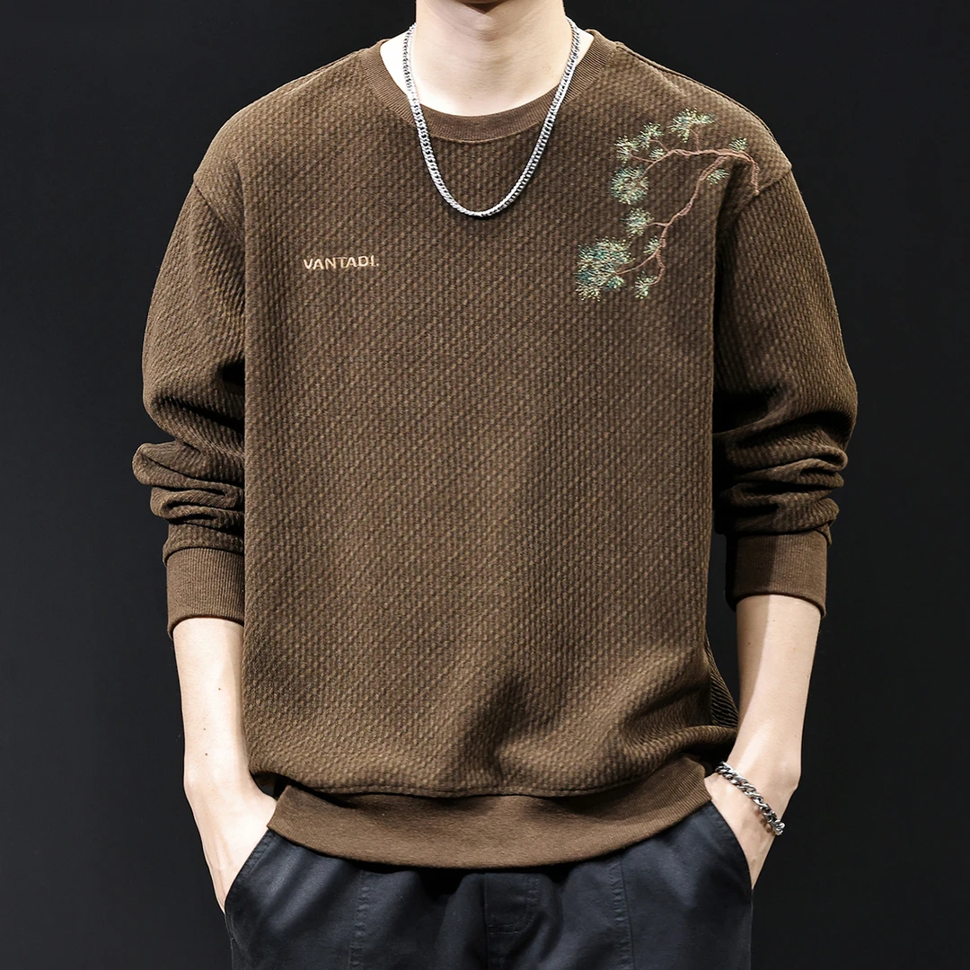 MR.MUDI/穆迪先生圆领秋季新款男士卫衣潮牌宽松休闲长袖高端衣服