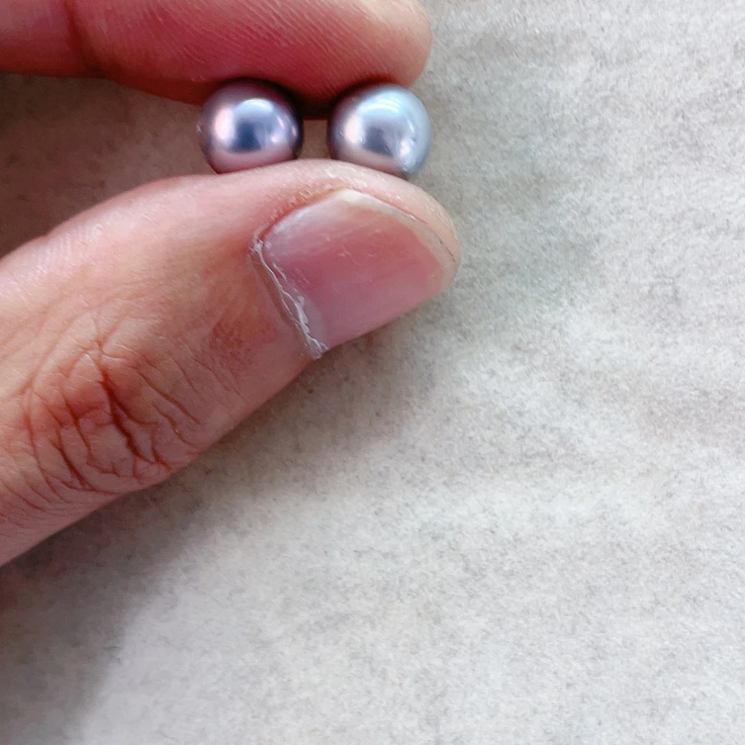 海水珍珠耳饰银S925镶嵌