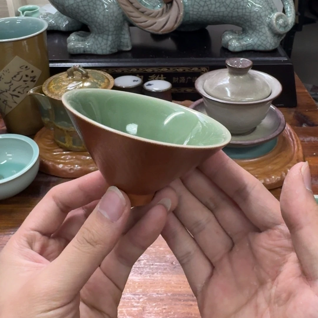 龙泉青瓷茶具微瑕9840