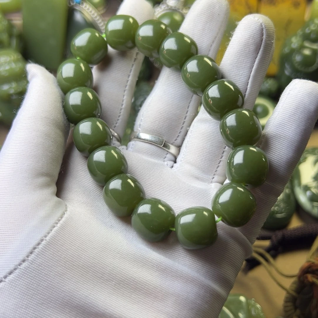 岫岩老玉（透闪石质玉）挂件未镶嵌喜****道