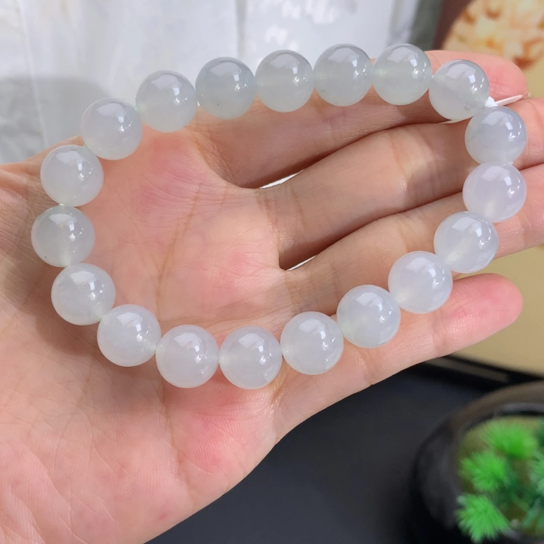 翡翠未镶嵌手串卡9.9冰胶晴手串