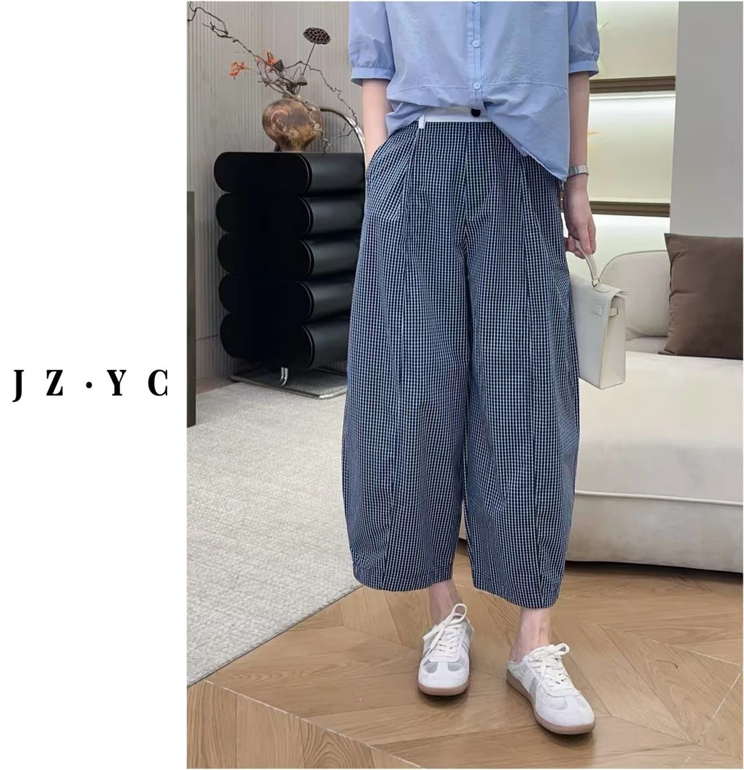 【洁子推荐】 2025夏季新款256689薄欧格休闲弯刀九分裤JZYC256689