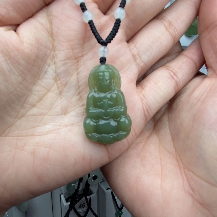 风***羊和田玉未镶嵌颈饰