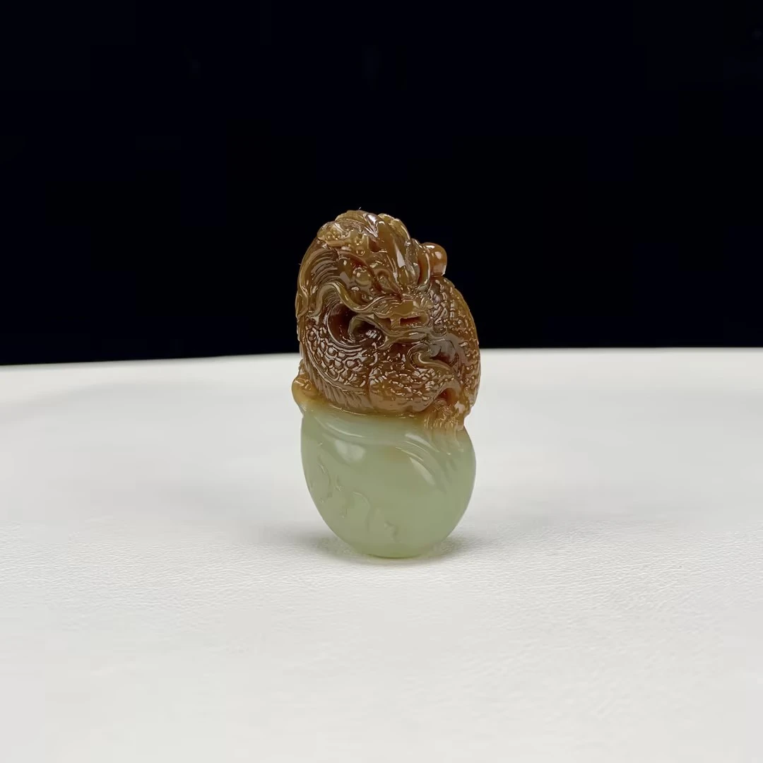 【豫人豫品】 和田玉糖玉祥龙C4818