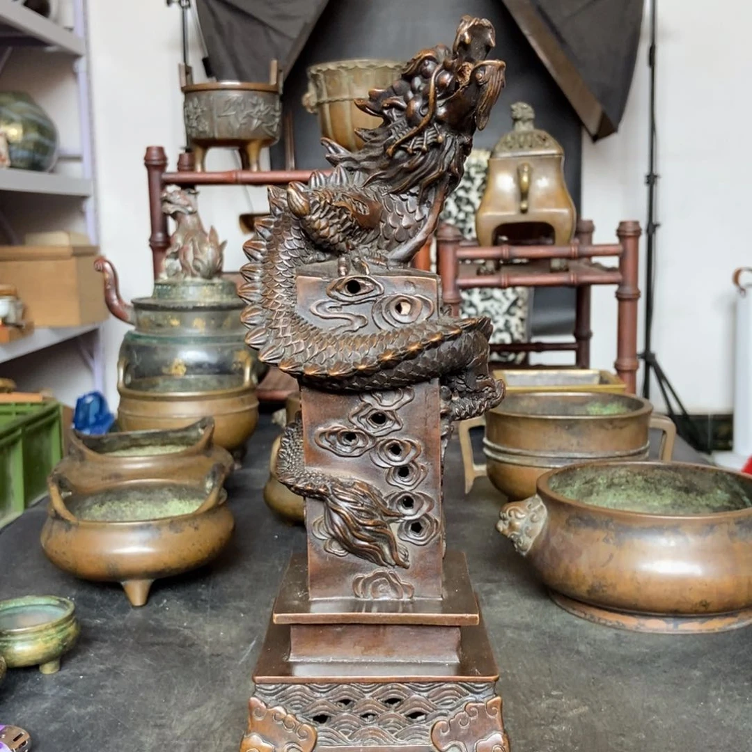 铜器工艺品摆件香炉材料