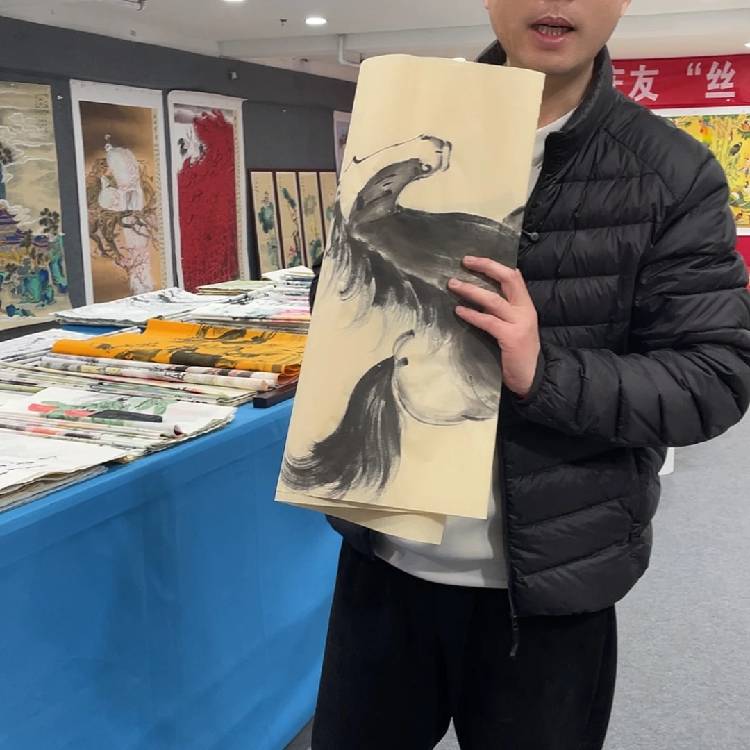 国画今天上午国画作品展示