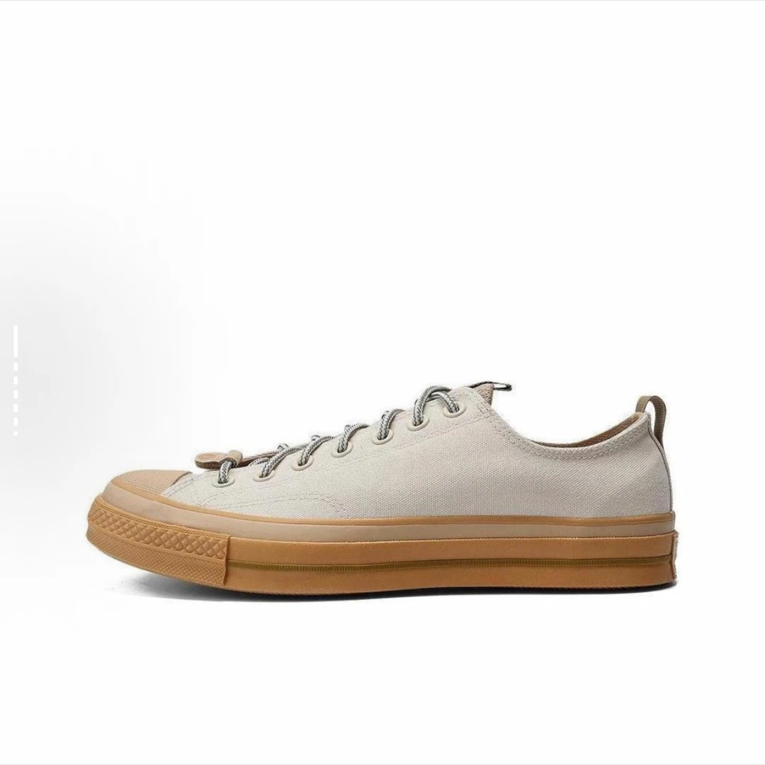 Converse 1970s 舒适 防滑 低帮 帆布鞋 男女同款 米黄色A10080C