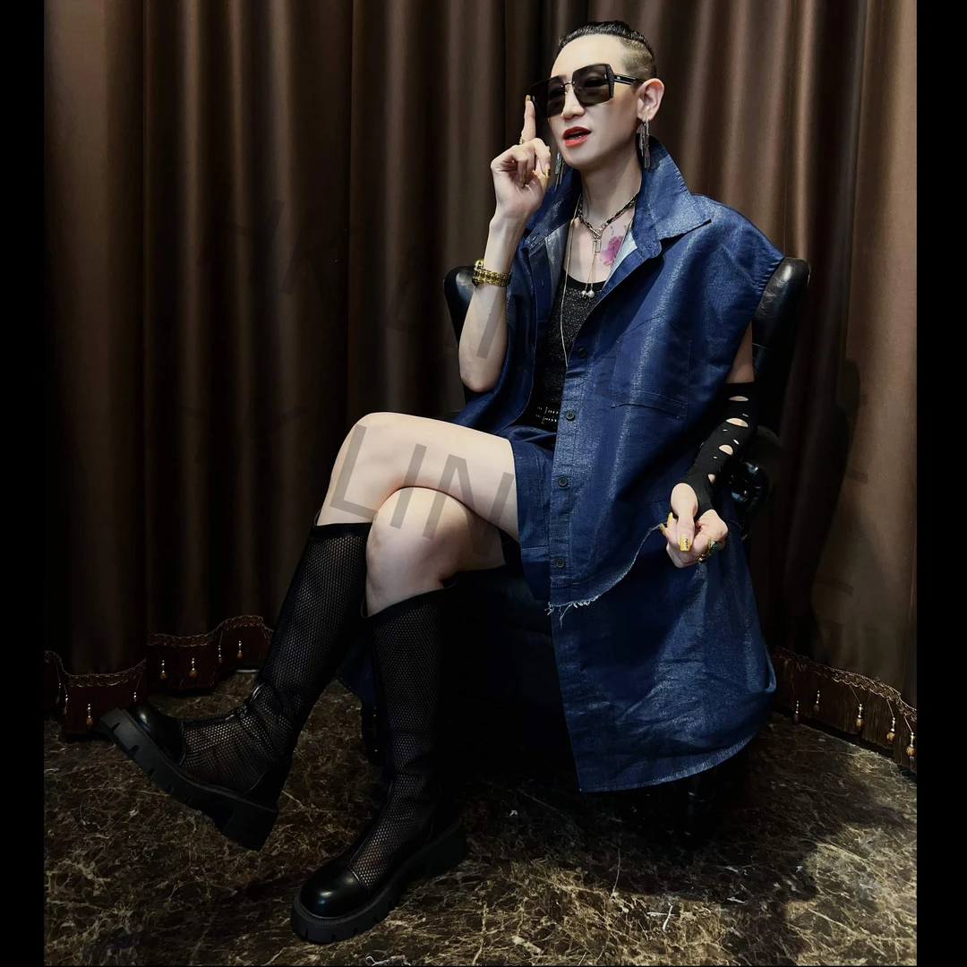 香港 Lin Lang伦哥私定 潮流百搭时尚小众马甲套装 2636#