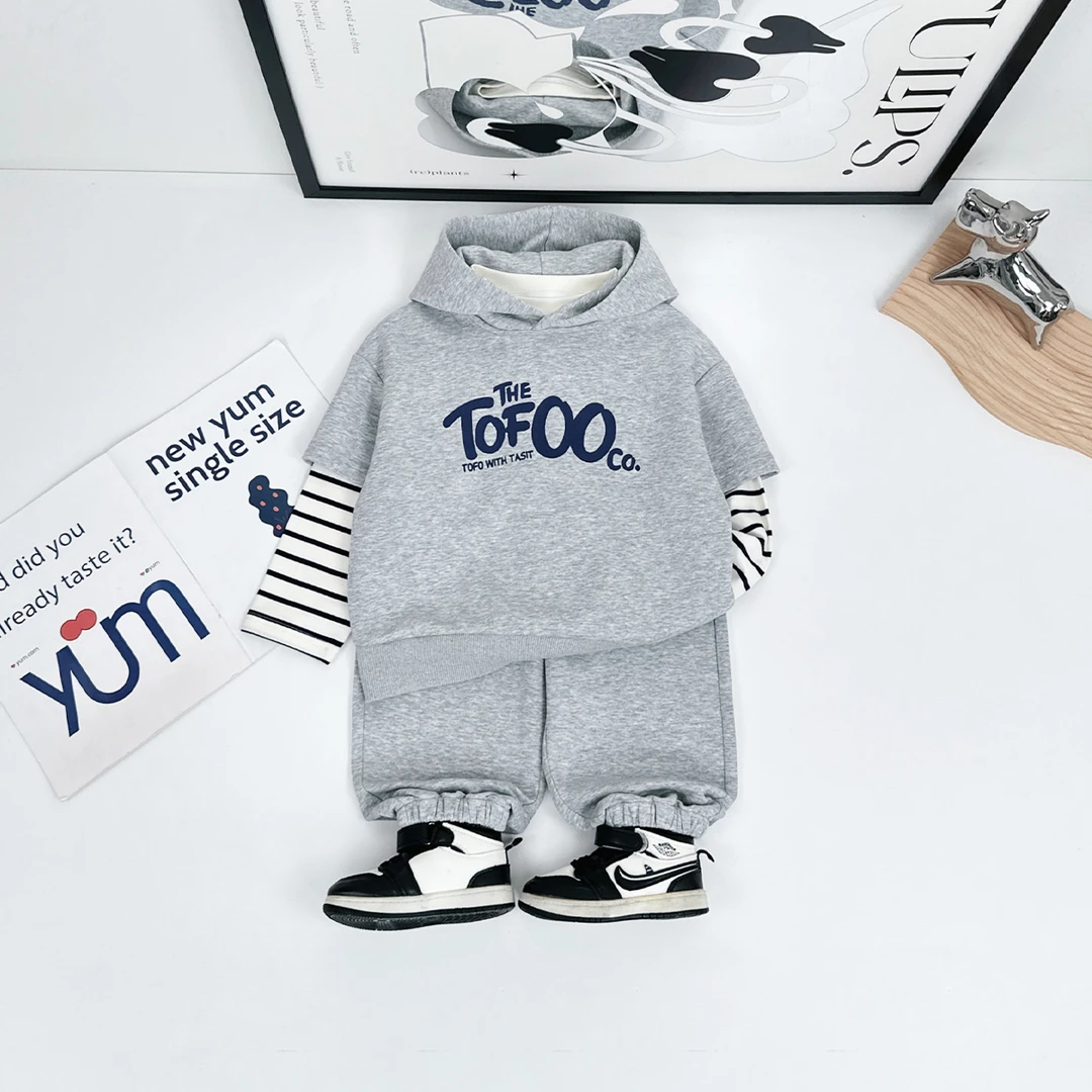 男童套装2025新款春装儿童运动服三件套潮 BDC25618