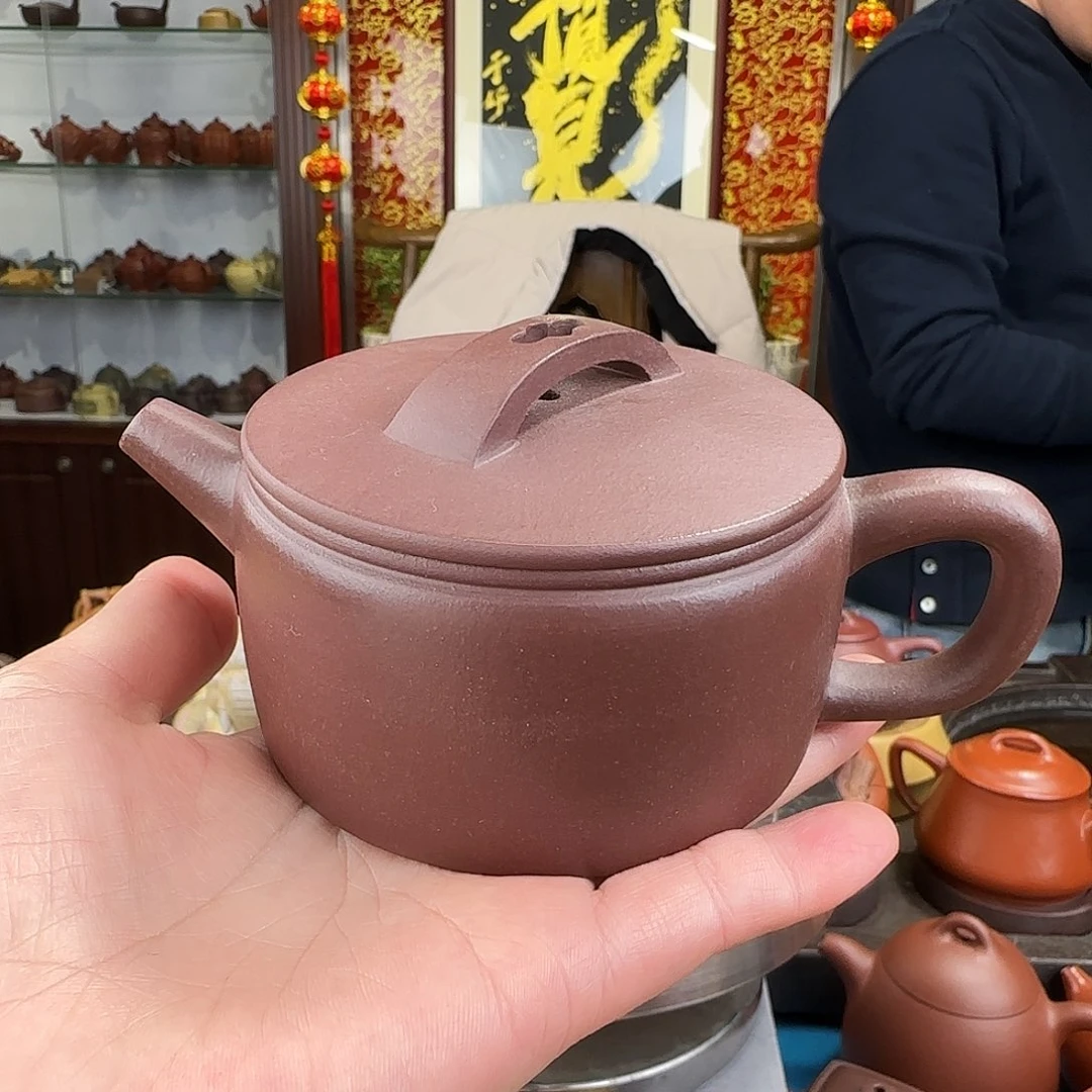 紫砂茶壶汉瓦紫泥