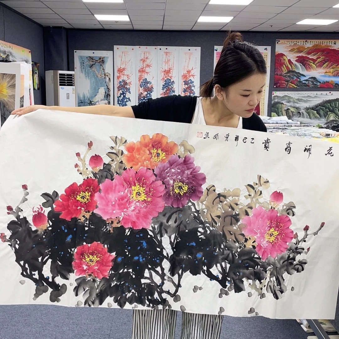 国画作品小姐姐放漏…
