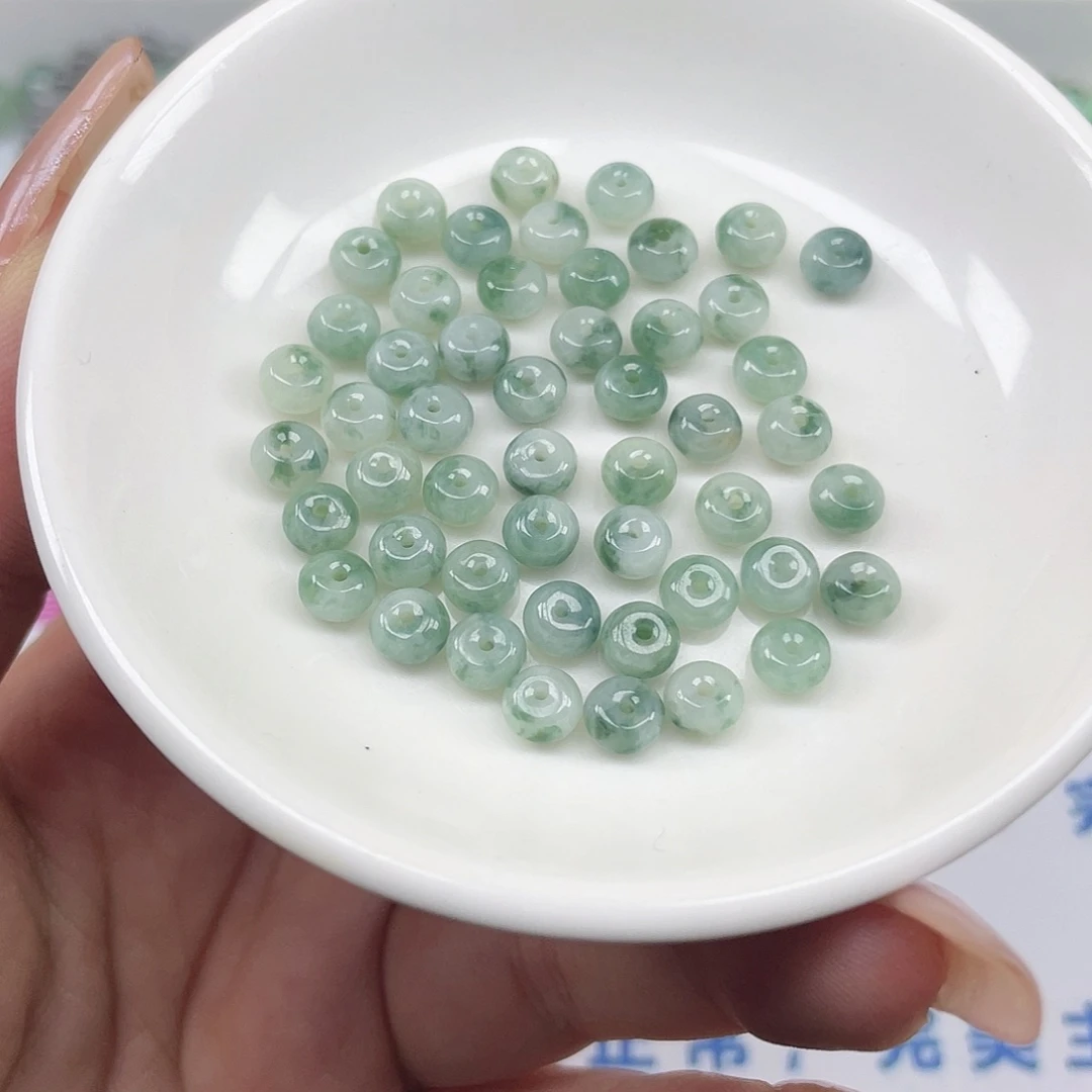 翡翠散珠卡6*4,50颗