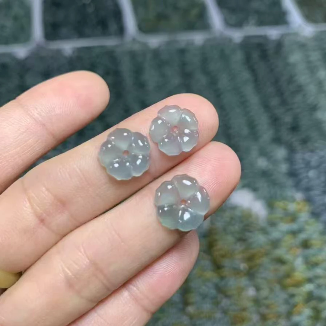 小众设计翡翠小花 甜妹锁骨链仙女款