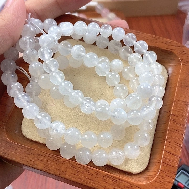 未镶嵌手链水晶白幽灵