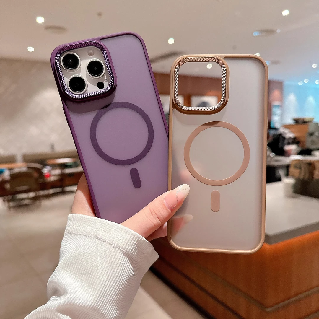 Rindu肤感磨砂16/15promax手机壳新款MagSafe磁吸适用iPhone14/13