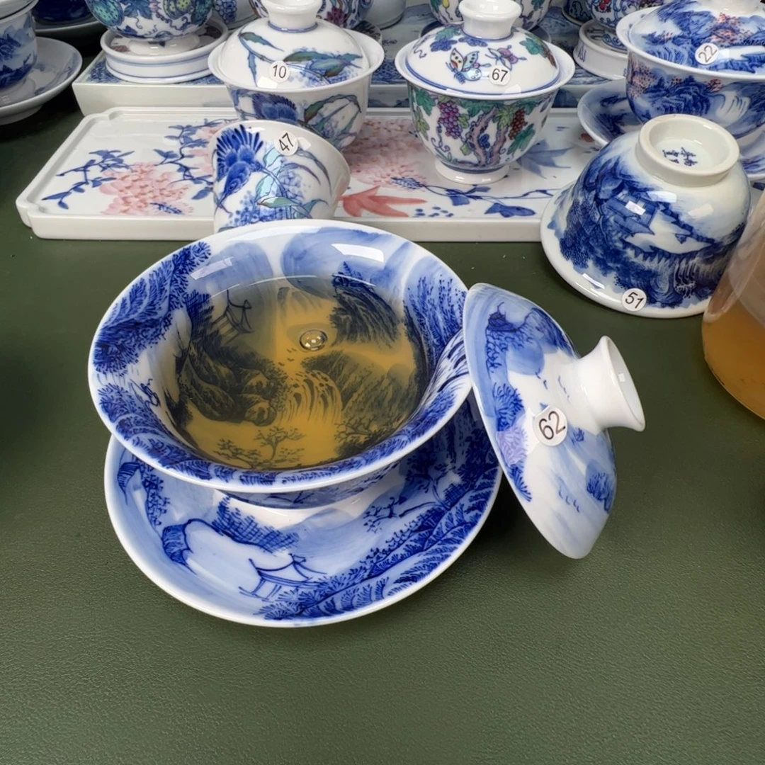 景德镇纯手工纯手绘茶具木木62
