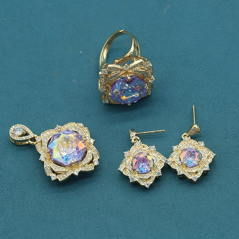 【高级定制】收藏级轻奢时尚设计吊坠套装v013