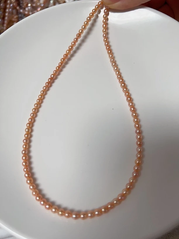 链子925银 13中国红油亮小米卡4项链